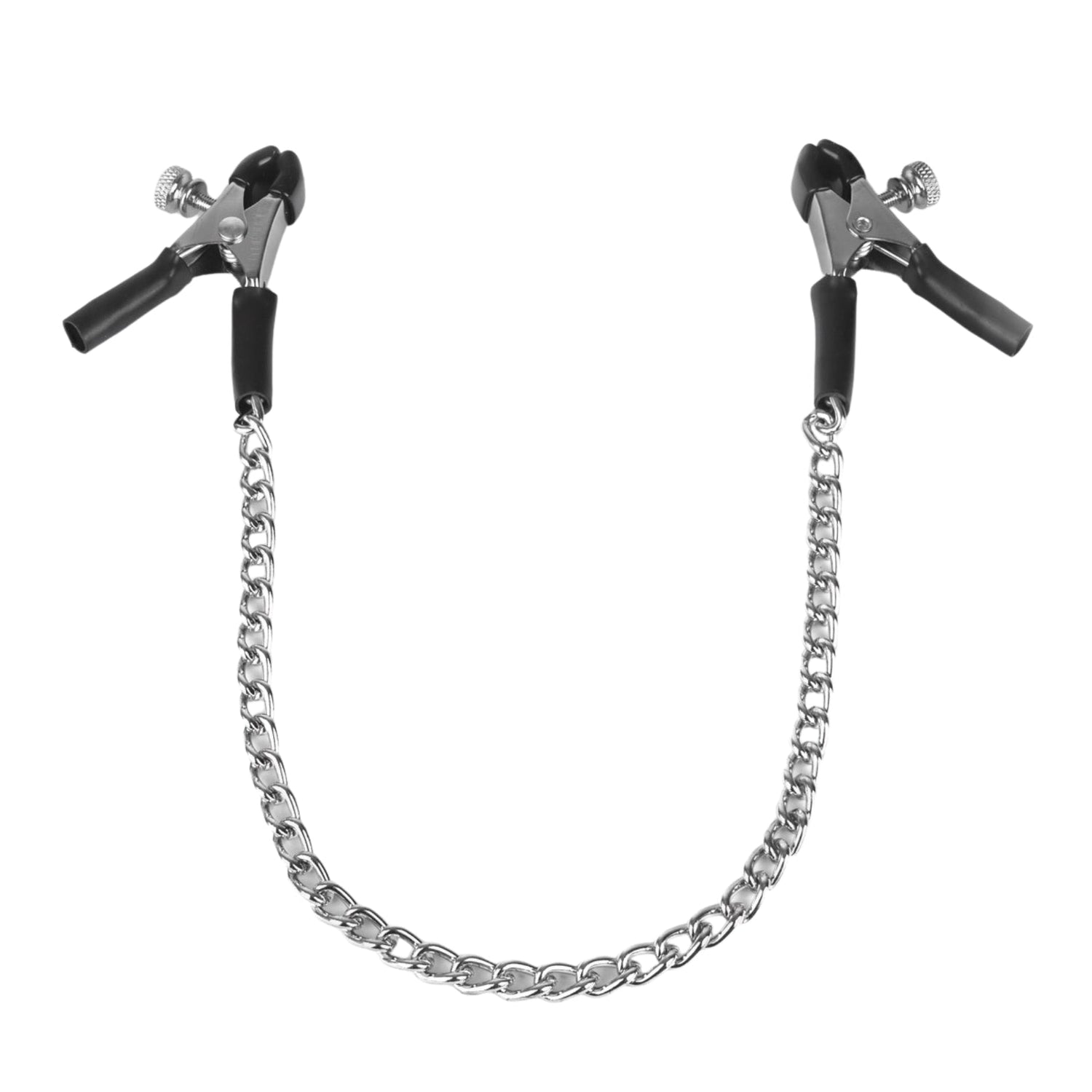 Spartacus Adjustable Micro Plier Nipple Clamps with Link Chain