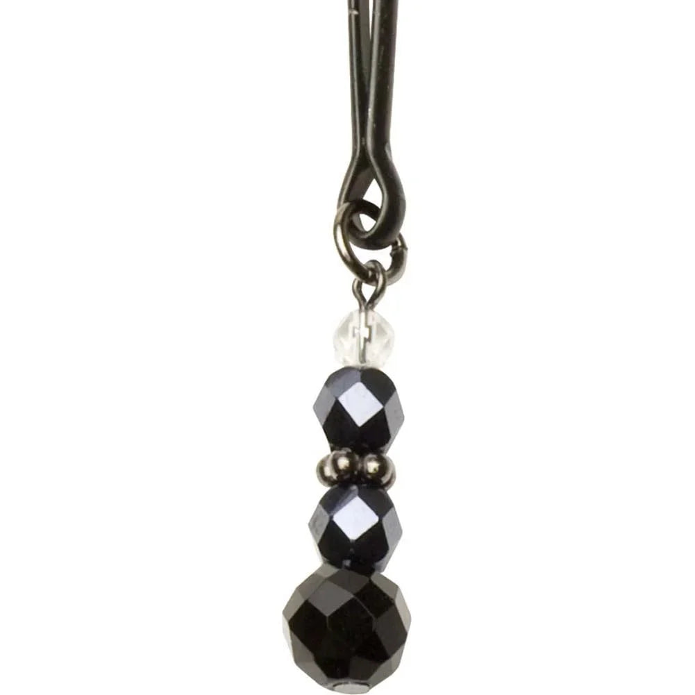 Spartacus Black Beaded Tweezer Clit Clamp