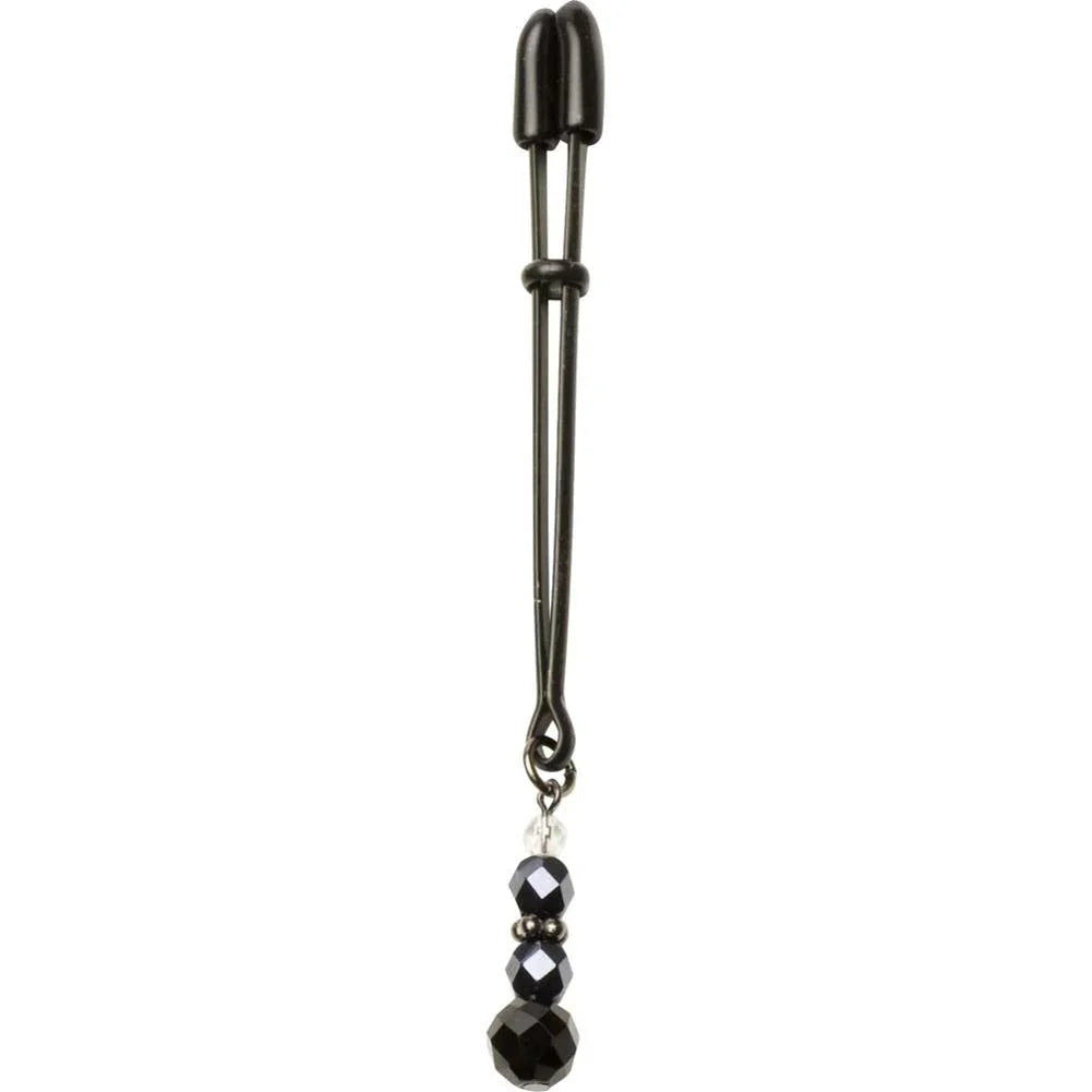 Spartacus Black Beaded Tweezer Clit Clamp