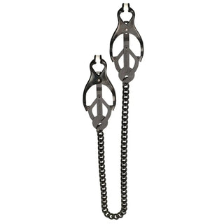 Spartacus Butterfly Style Endurance Clamp With Black Link Chain
