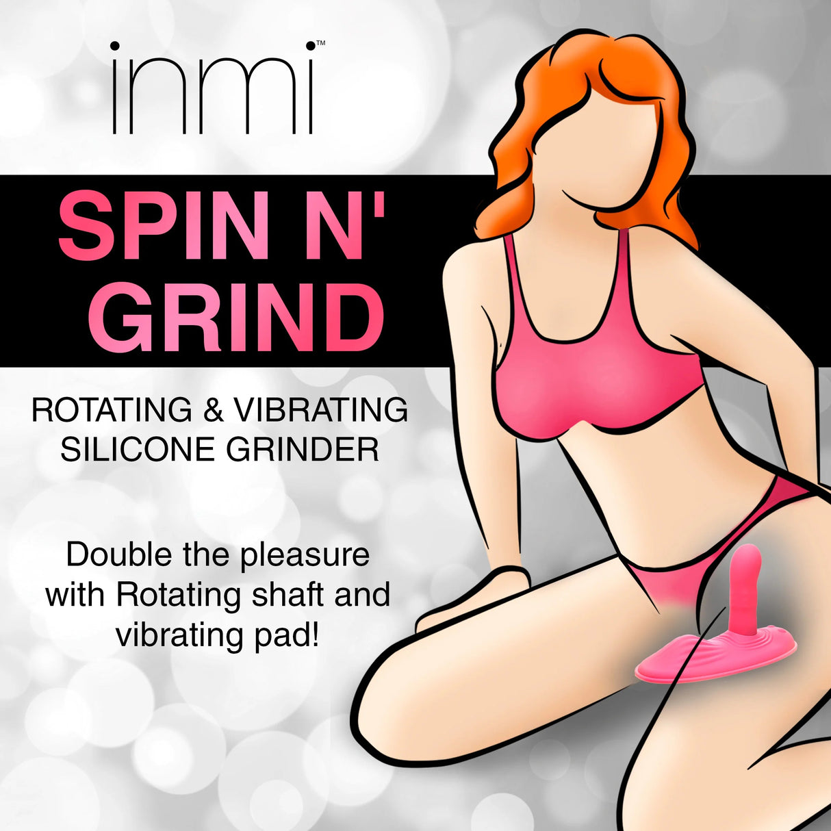 Spin N' Grind Rotating and Vibrating Silicone Grinder