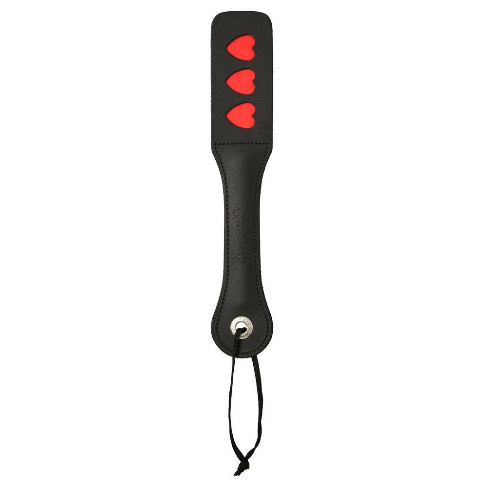 Sportsheets Leather HEARTS Impression Paddle