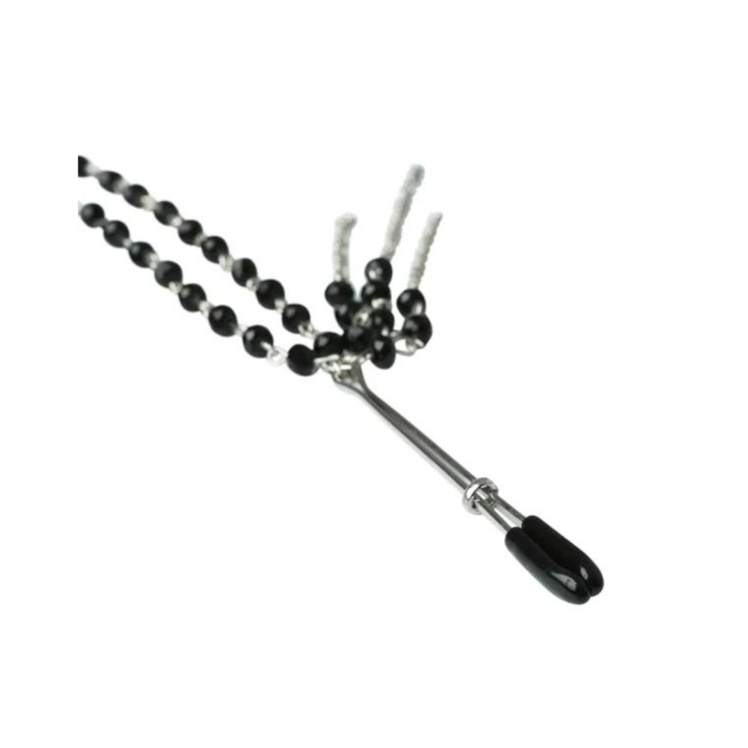 Sportsheets Midnight Black Jeweled Nipple Clips