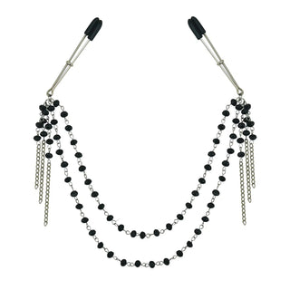 Sportsheets Midnight Black Jeweled Nipple Clips