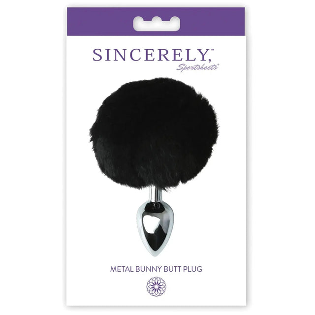 Sportsheets Midnight Metal Bunny Butt Plug
