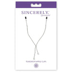 Sportsheets Midnight Teardrop Nipple Clips