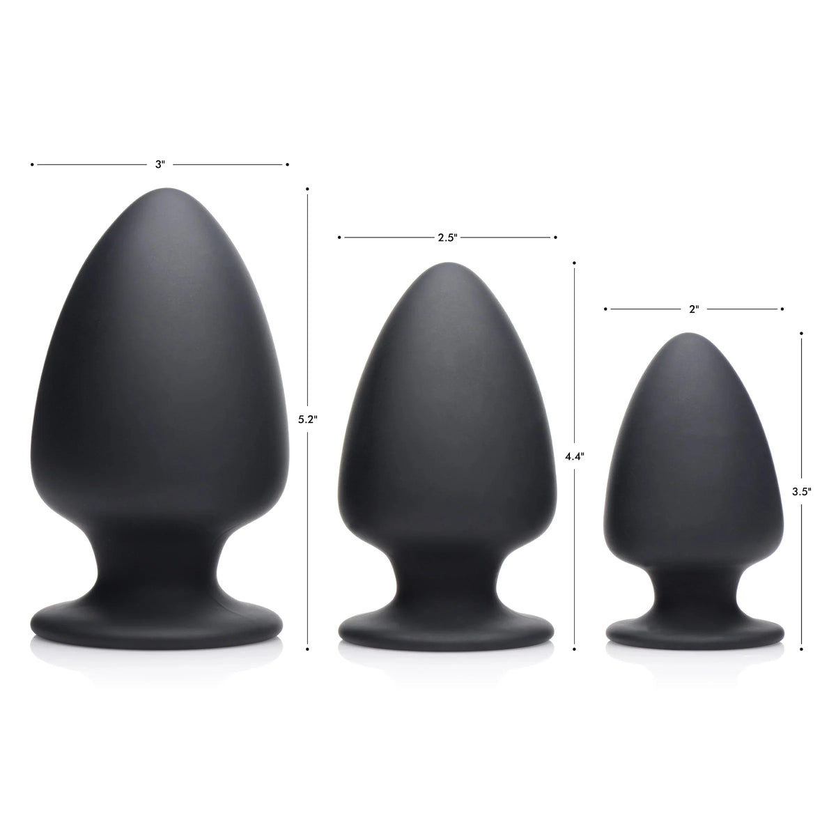 Squeezable Medium Silicone Anal Plug