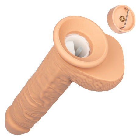 Squirting Fuck Stick 9" Vibrating Silicone Suction Cup Dildo