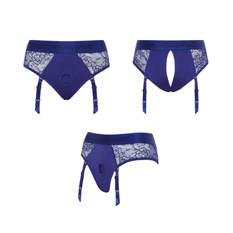 Strap-On-Me Diva Lingerie Harness - Night Blue