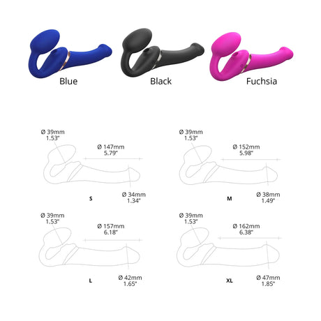 Strap-On-Me Multi Orgasm Bendable Strapless Strap On - Large