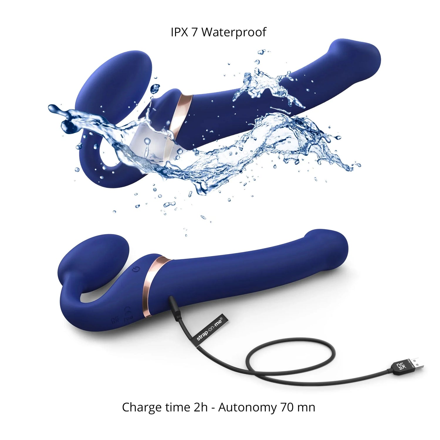 Strap-On-Me Multi Orgasm Bendable Strapless Strap On - Large