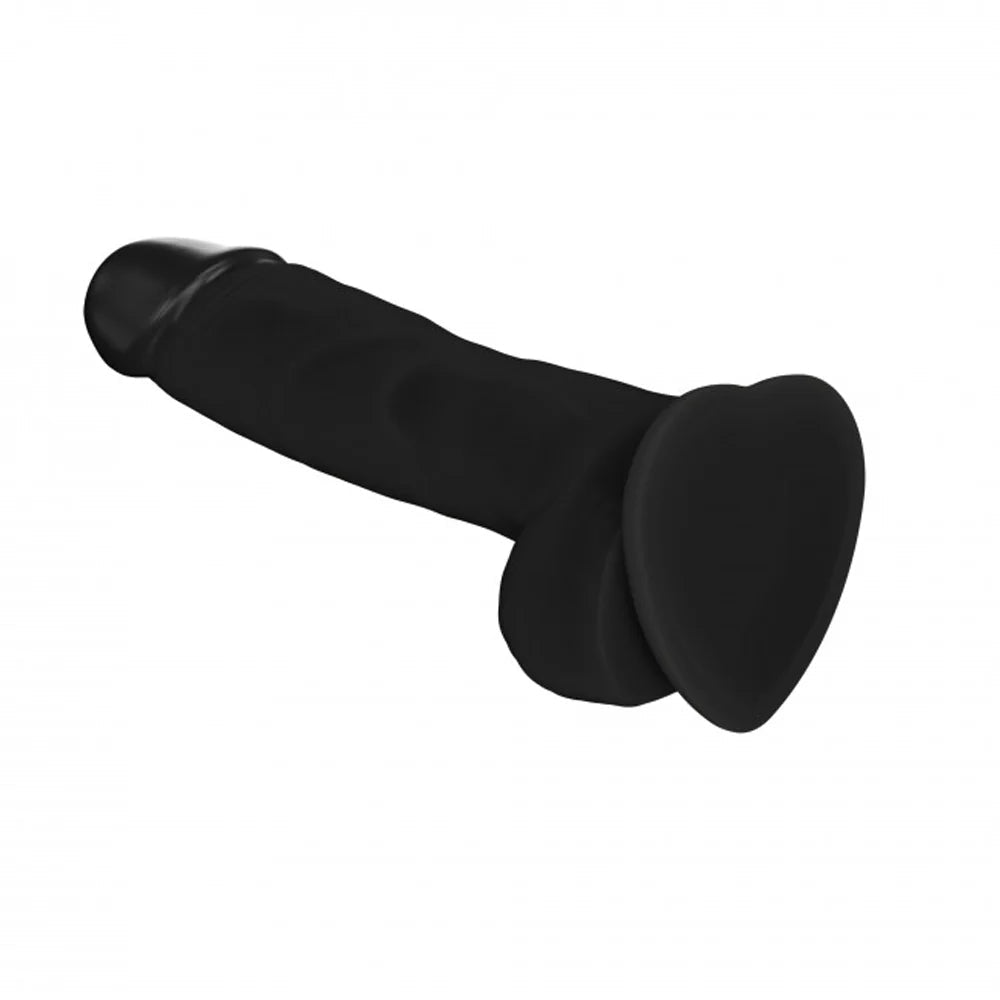 Strap-On-Me Realistic Soft Realistic Black Dildo - XL