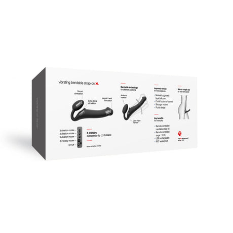 Strap-On-Me Vibrating Bendable Strap-On - XL