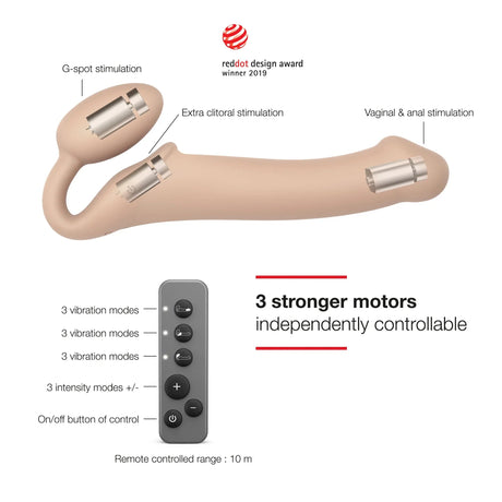 Strap-On-Me Vibrating Bendable Strapless Strap On