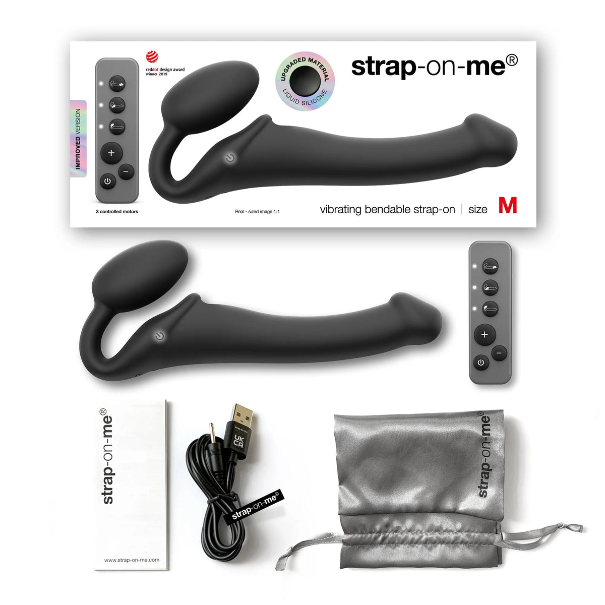 Strap-On-Me Vibrating Strapless Strap On - M
