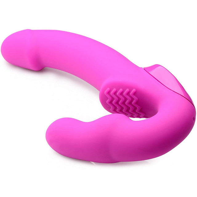 Strap U Evoke Rechargeable Vibrating Silicone Strapless Strap On