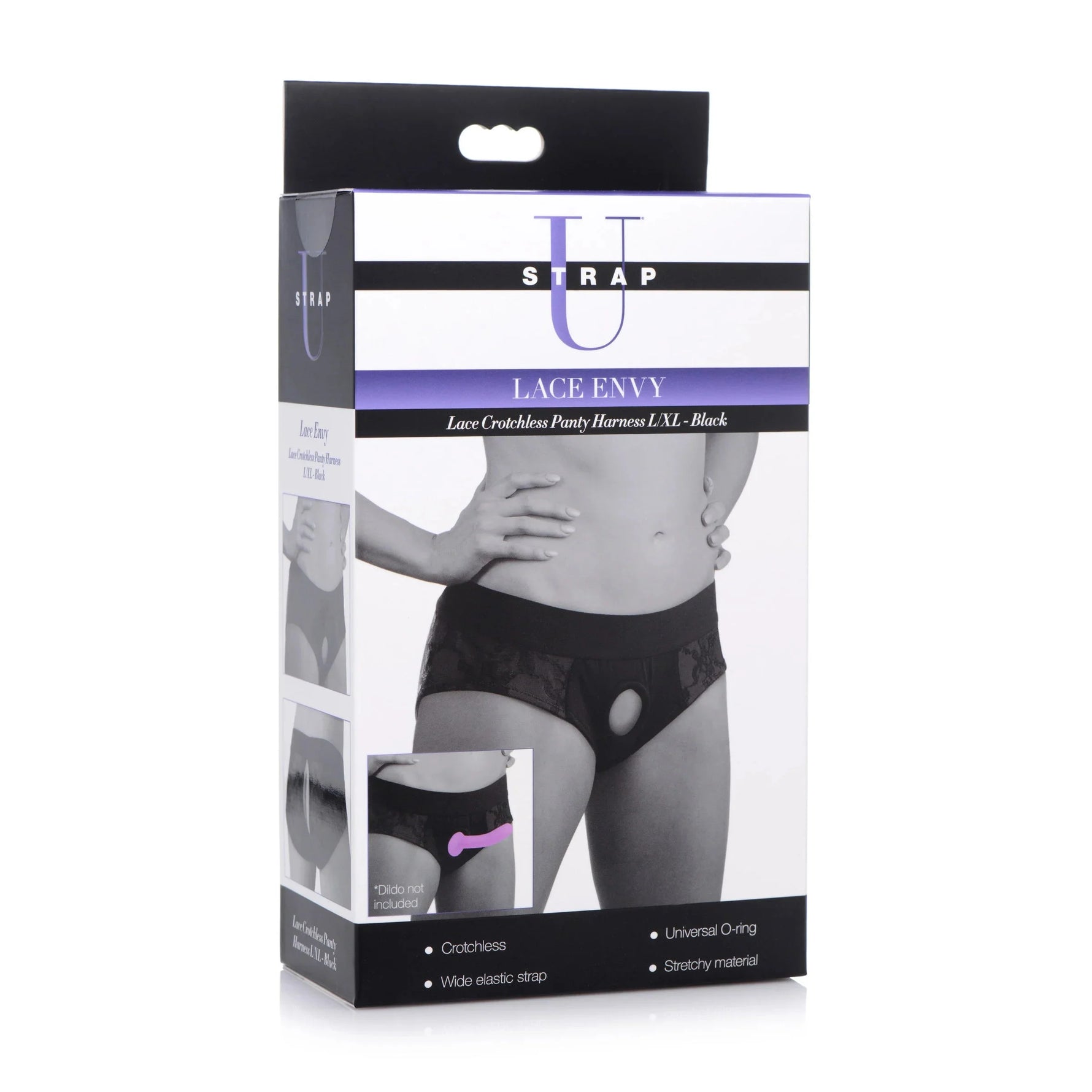 Strap U Lace Crotchless Panty Harness