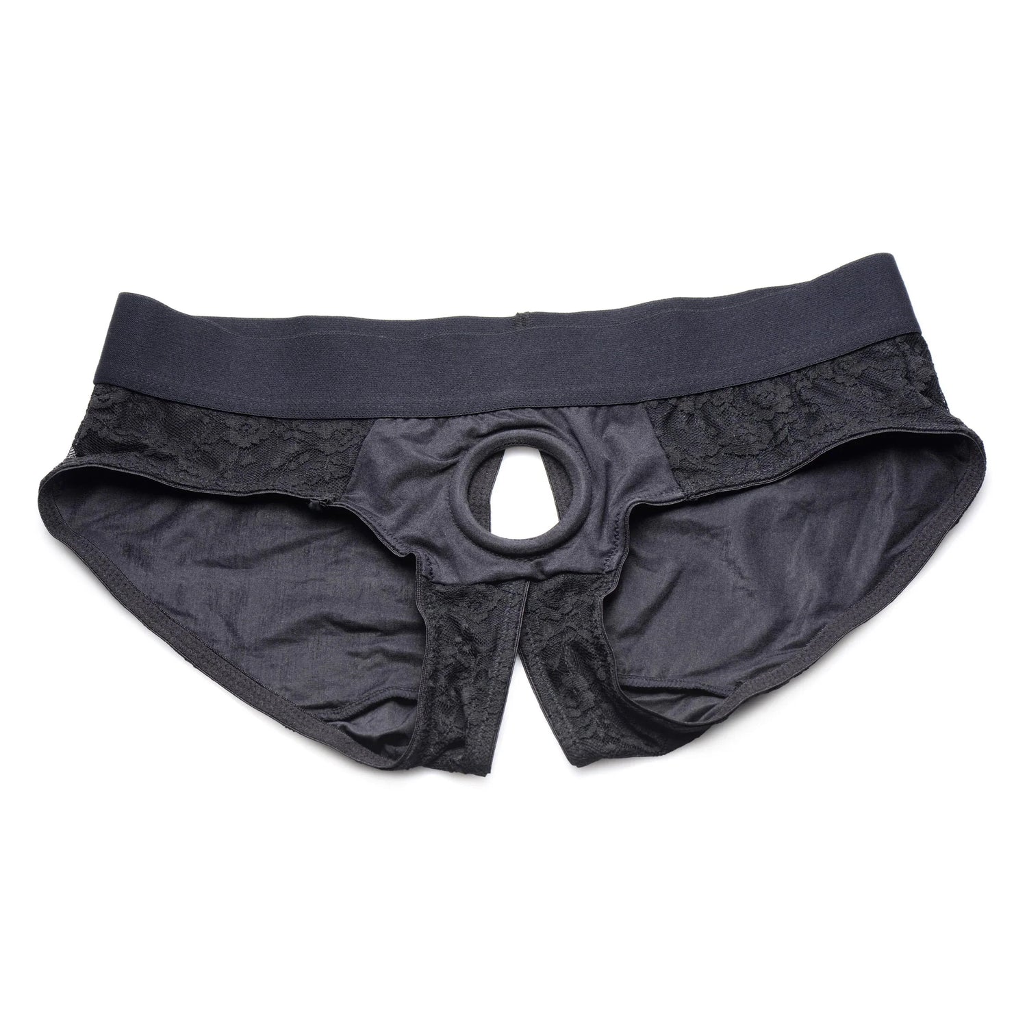 Strap U Lace Crotchless Panty Harness