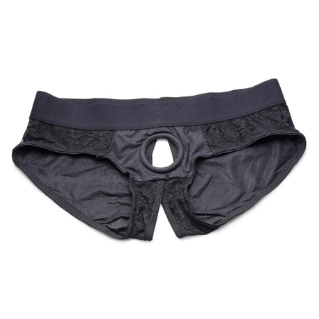 Strap U Lace Crotchless Panty Harness