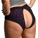Strap U Lace Envy Crotchless Panty Harness - 2XL