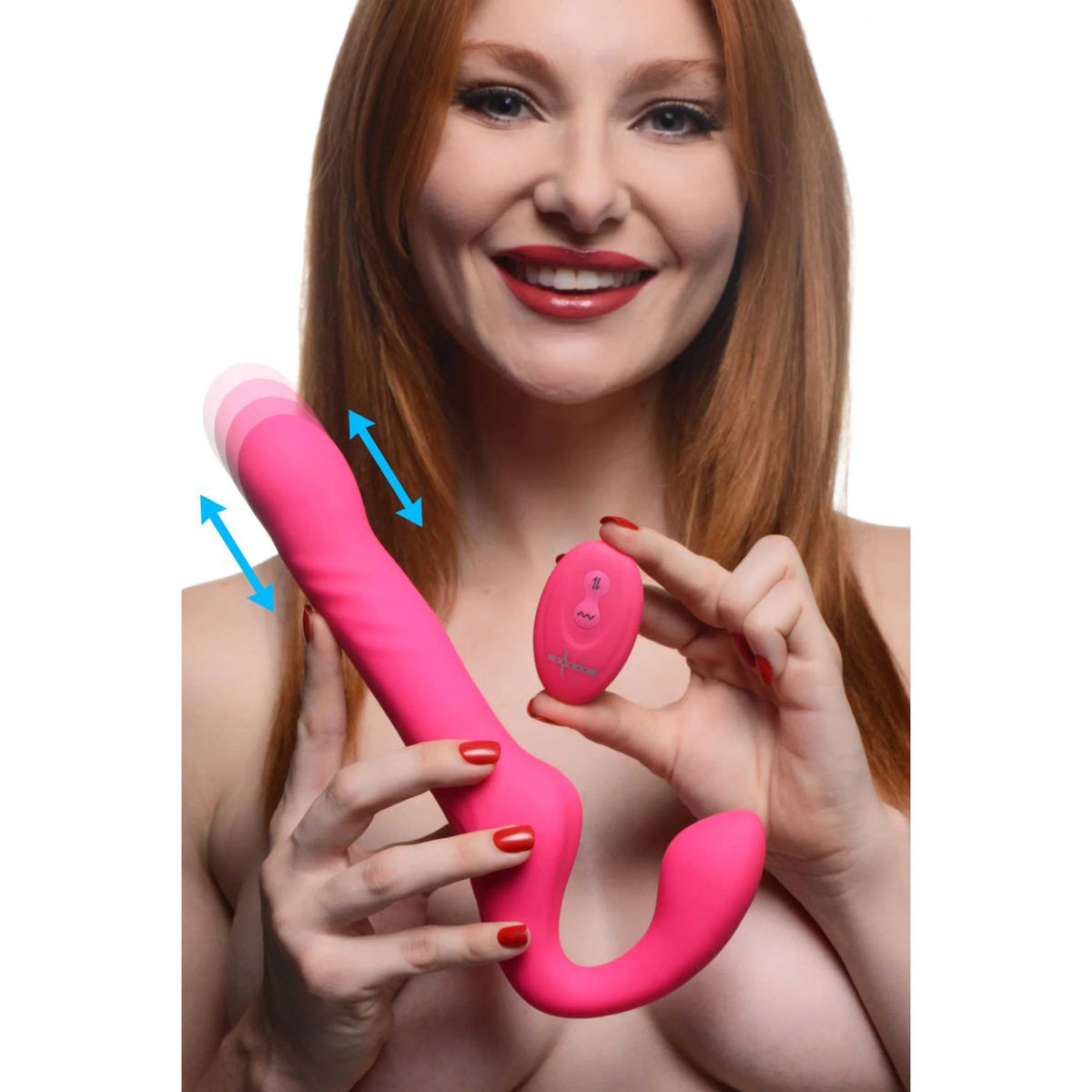 Strap U Mighty-Thrust Thrusting and Vibrating Strapless Strap-On