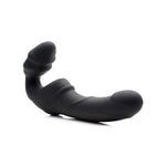 Strap U Slim Ribbed Vibrating Strapless Stap On