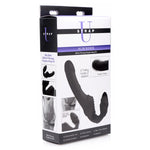 Strap U Slim Ribbed Vibrating Strapless Stap On