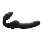 Strap U Slim Ribbed Vibrating Strapless Stap On