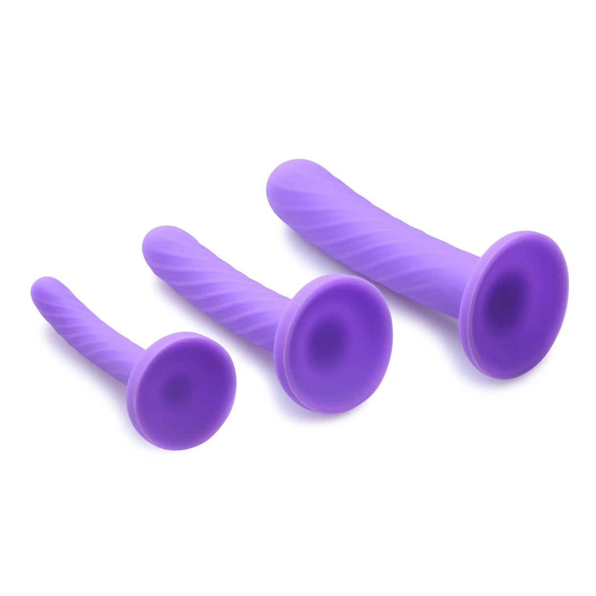 Strap U Strap On Dildo Set of 3 - Purple