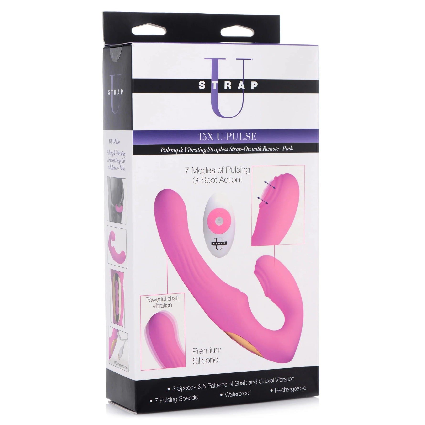 Strap U U-Pulse Pulsing & Vibrating Strapless Strap-on