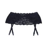 Stretch Lace Garter Belt with Adjustable Garters
