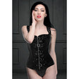 Strict Lace-up Corset And Thong