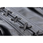 Strict Lace-up Corset And Thong