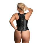 Strict Lace-up Corset And Thong