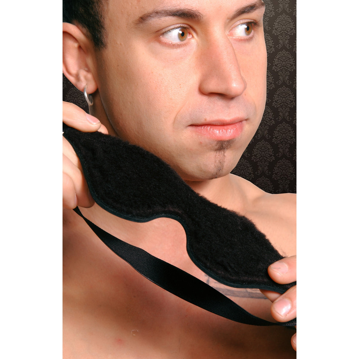 Strict Leather Black Fleece Lined Blindfold
