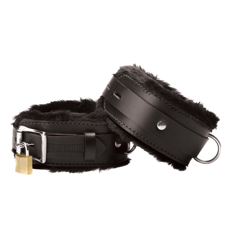 Strict Leather Premium Fur Wrist Lined Locking Restraints