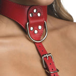 Strict Red Female Chest Harness