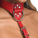 Strict Red Female Chest Harness