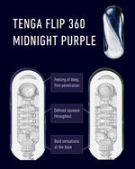 TENGA FLIP 360 Male Masturbator in Midnight Purple