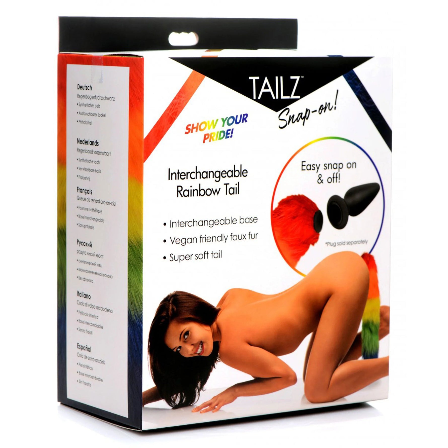 Tailz Snap On Interchangeable Rainbow Tail