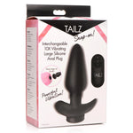 Tailz Snap On Interchangeable Vibrating Silicone Anal Plug