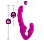 Temptasia Estella Vibrating Pink Strapless Strap-On Dildo