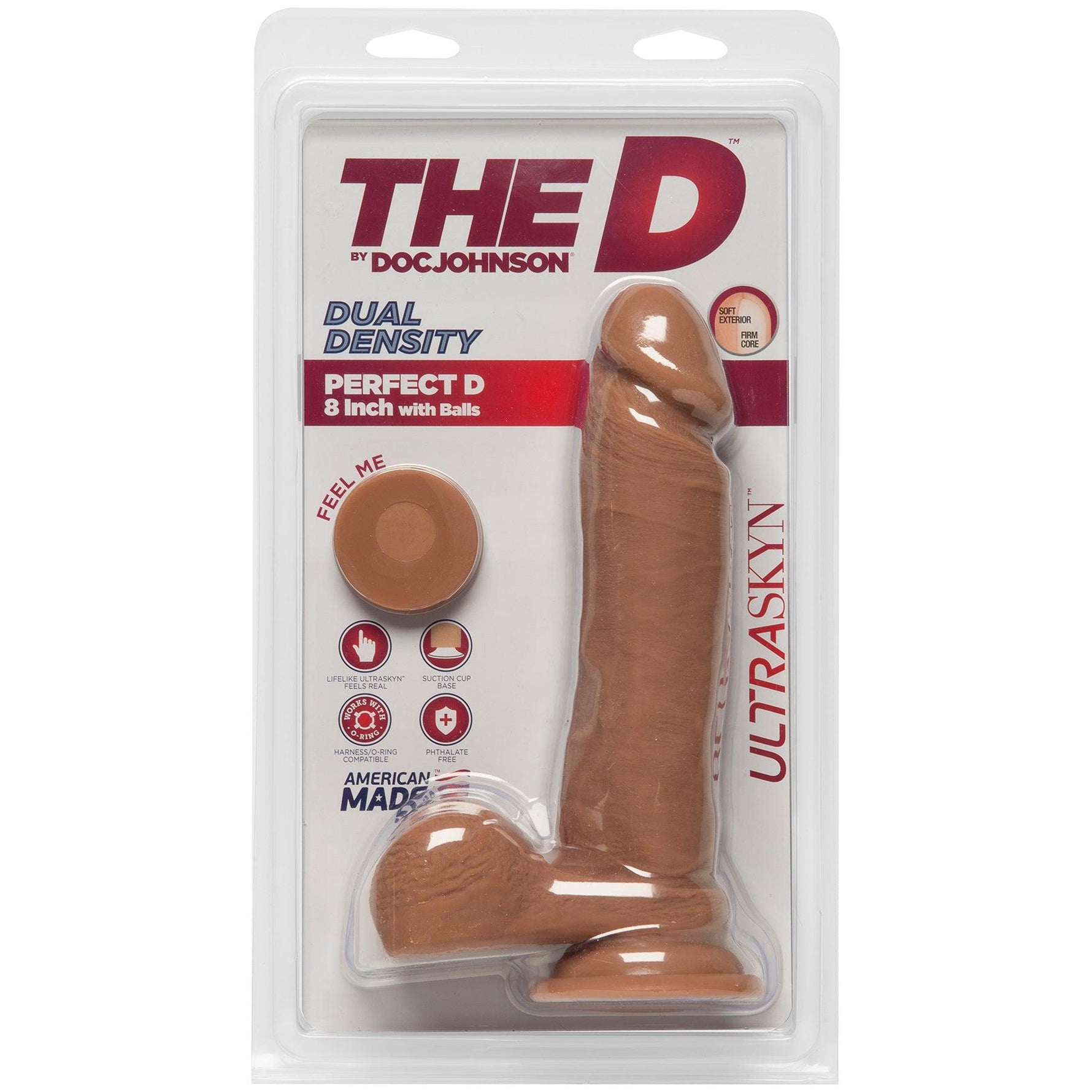 The D Dual Density Perfect D 8 Inch Dildo
