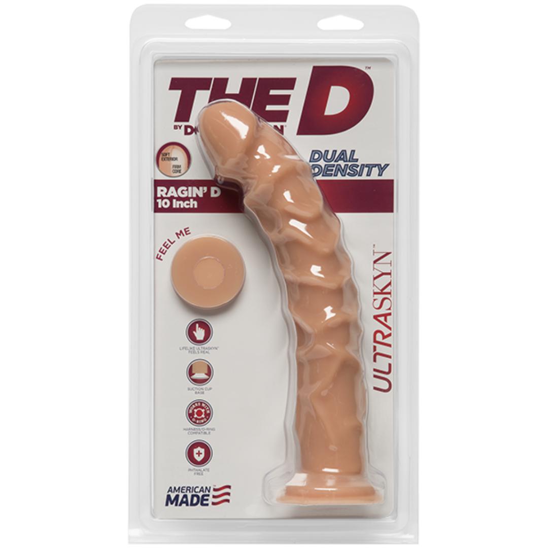 The D Ragin' D 10 Inch Ultraskyn Dual Density Cock