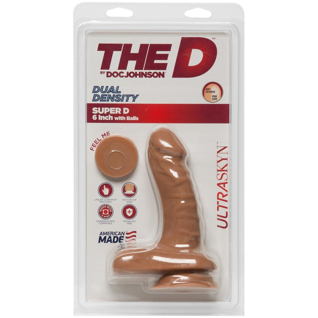 The D Super D ULTRASKYN Dual Density 6 Inch Dildo