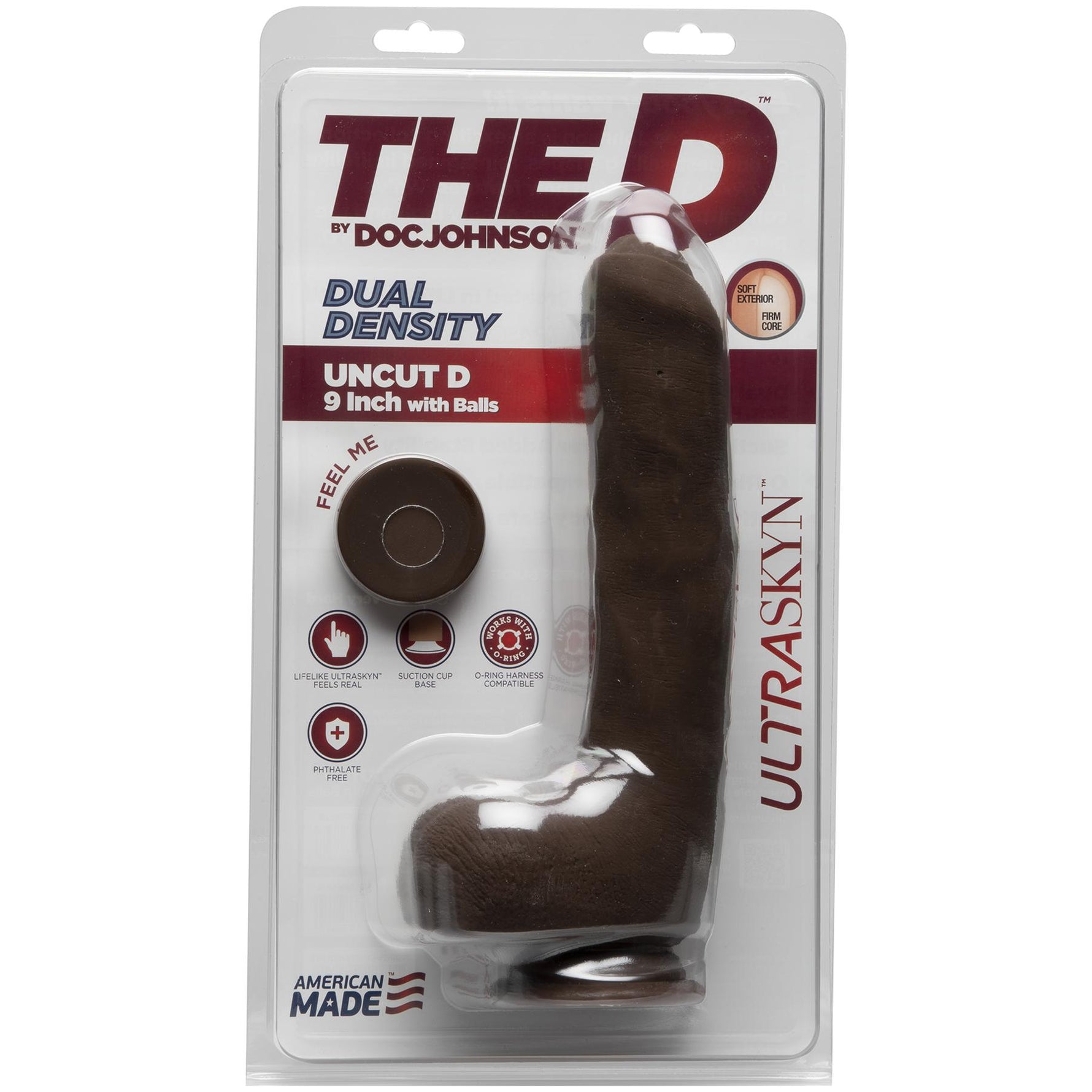 The D Uncut 9 Inch ULTRASKYN Dildo