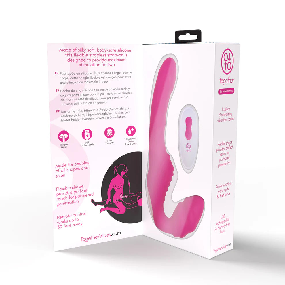 Together Vibrating Strapless Strap-On