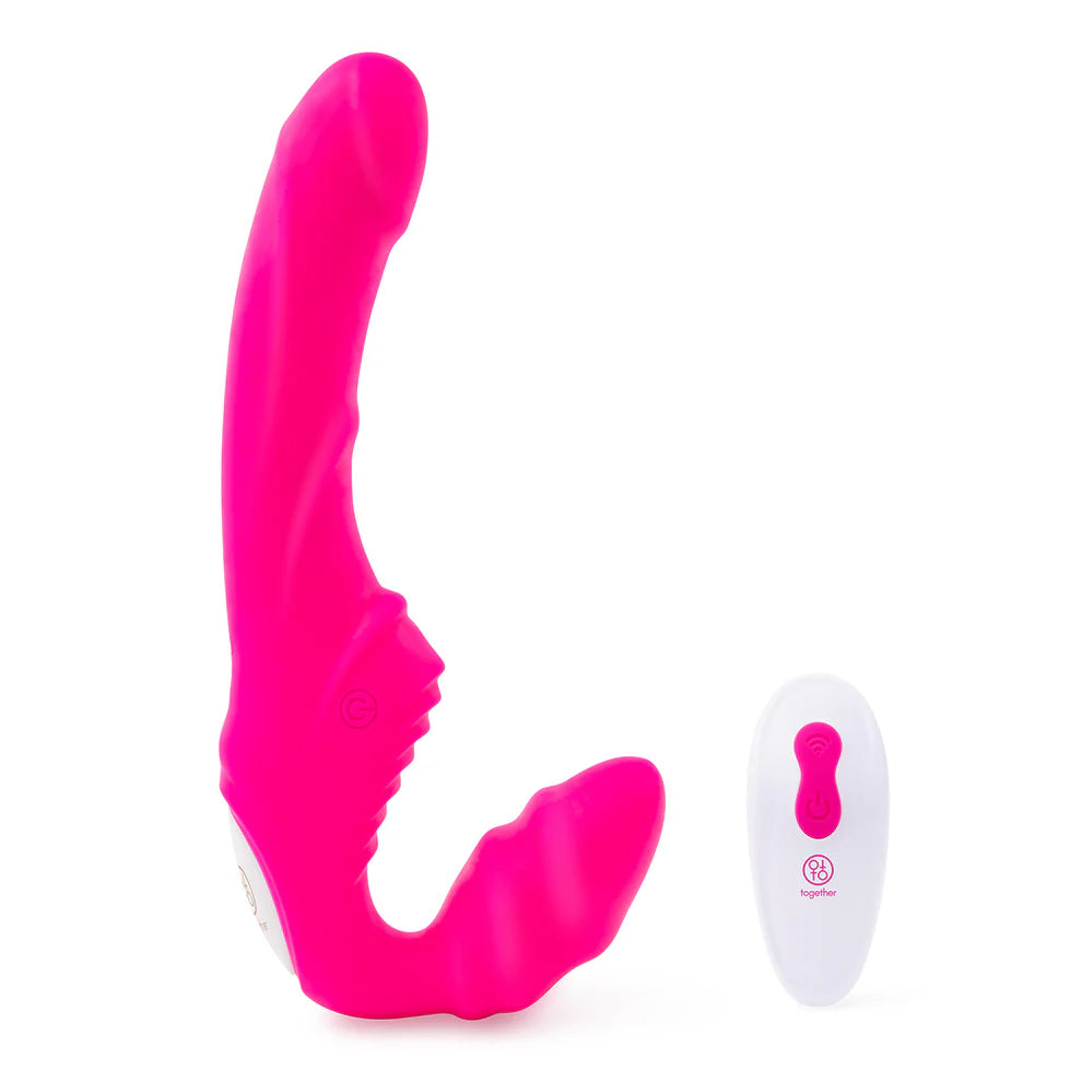 Together Vibrating Strapless Strap-On