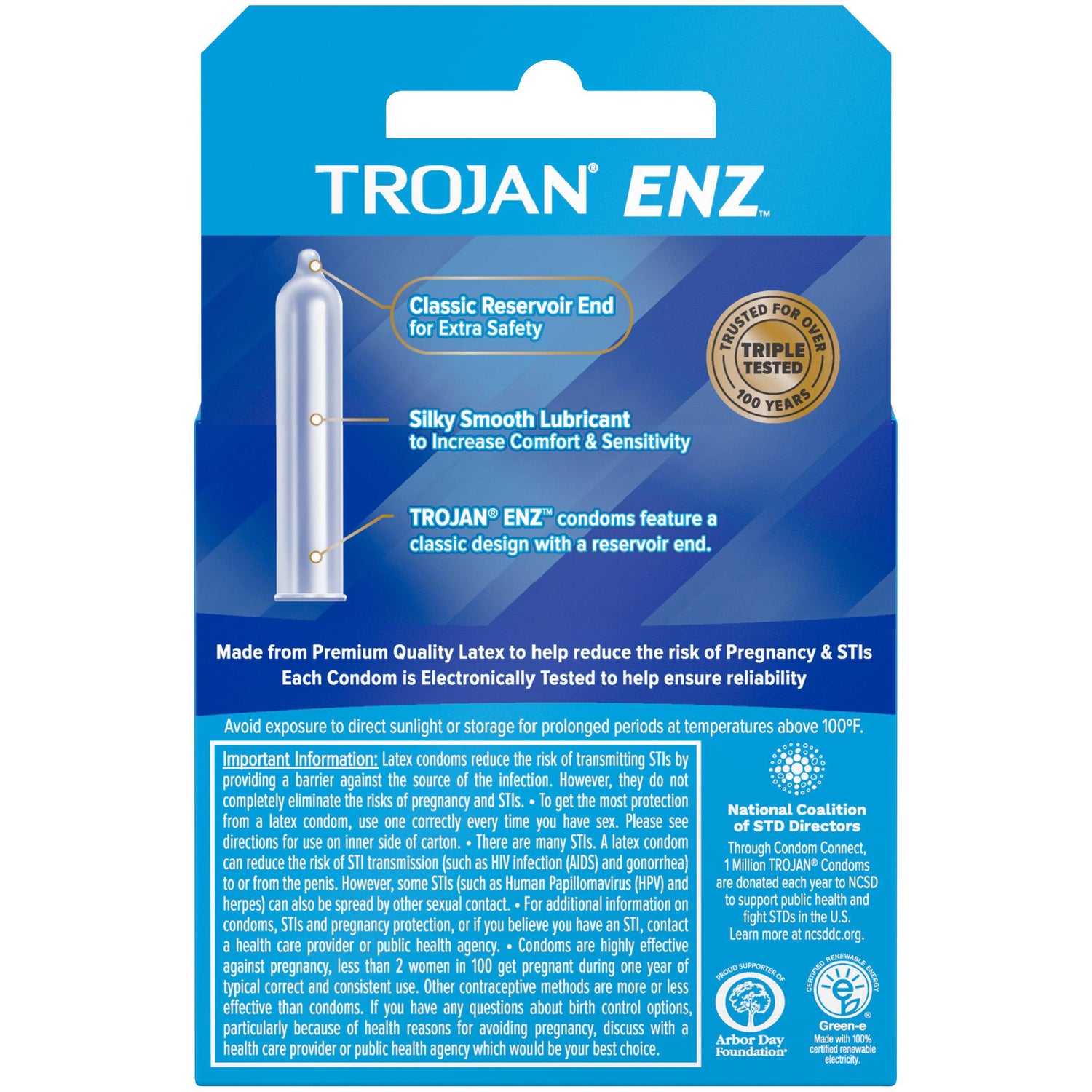 Trojan ENZ Lubricated Condoms