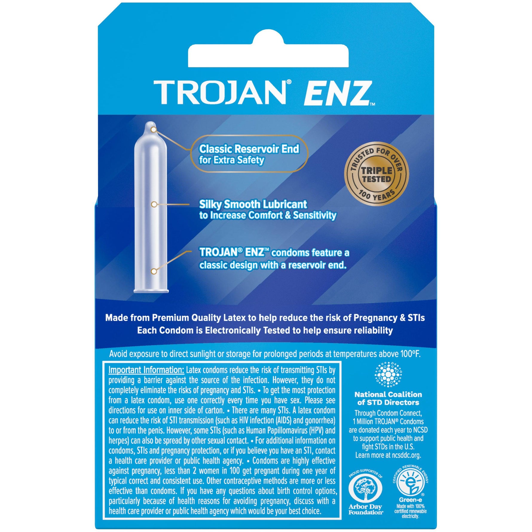 Trojan ENZ Lubricated Condoms